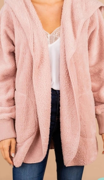 ShoptheMint Cozy Sherpa Coat/Cardigan - Picture 2 of 4